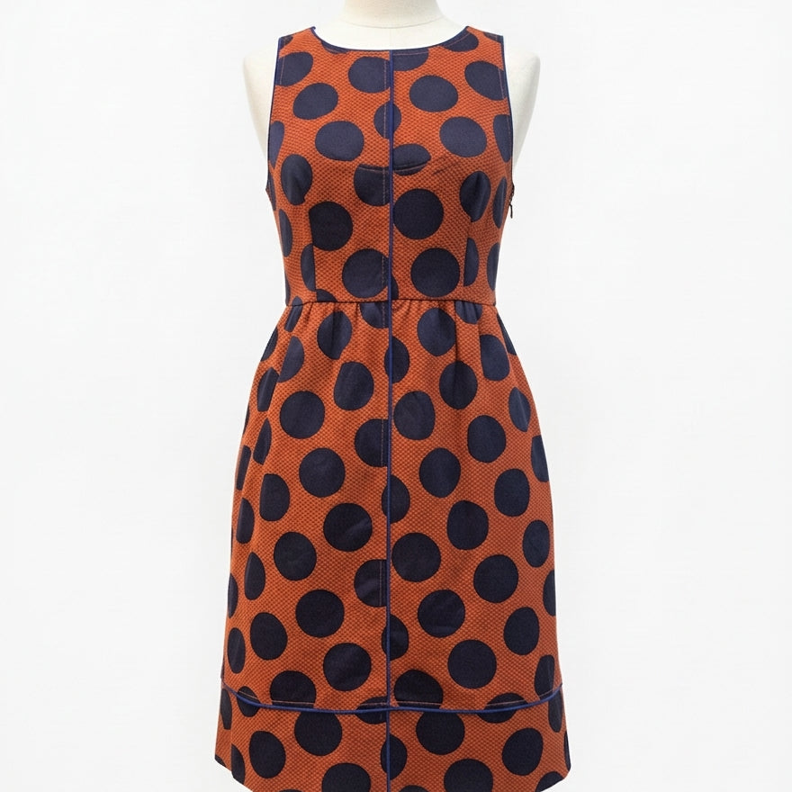 MaEve · Sleeveless Dress With Pockets!! Criss Cross Back · 2 · OrangeNavy