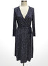 Bass · Wrap dress · 1X · Navy/White
