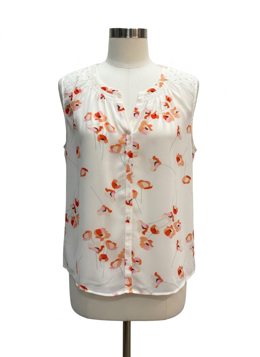 daniel rainn · Shortsleeve Top · XLarge · CreamCoral Floral