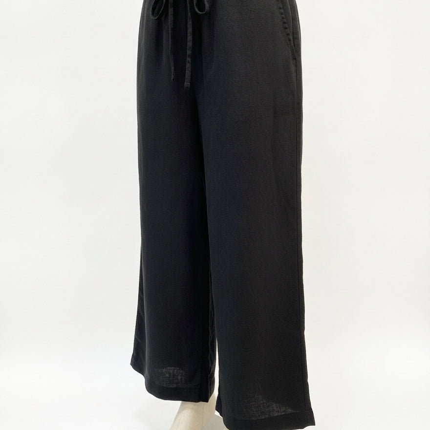Wilfred · Comfort Waist Pants · Small · Black Linen Blend