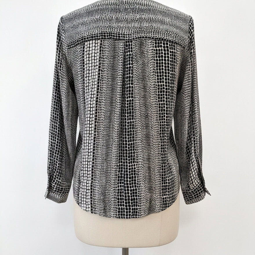 Banana Republic · Blouse · XSmall · White Green