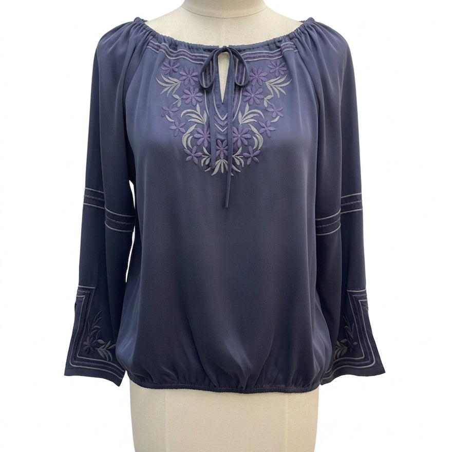 Anthropologie · Blue Tassel · Large · NavyGray