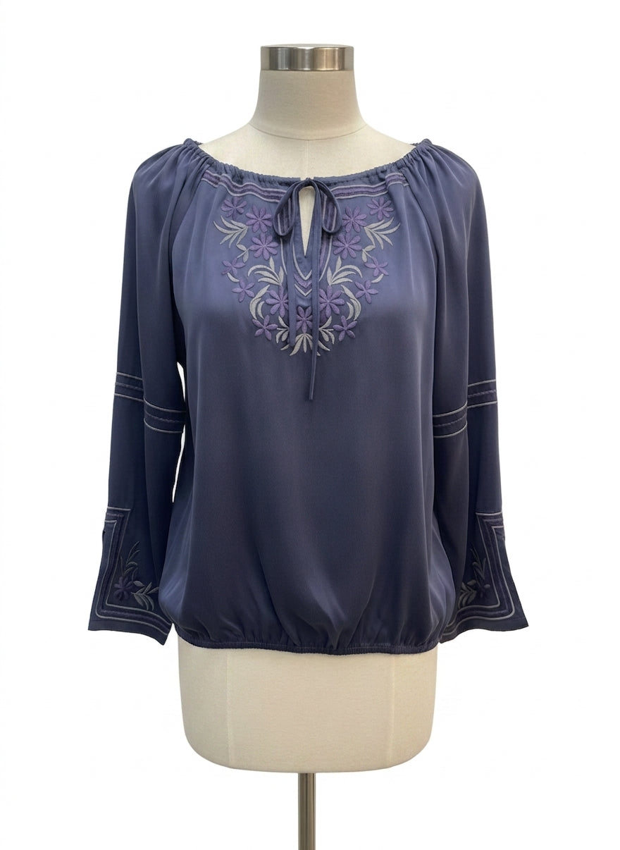 Anthropologie · Blue Tassel · Large · NavyGray