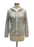 Nike · Zip Up Running Jacket with Dot Pattern · Large · White Gray
