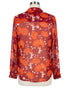 CABi · Hothouse Blouse · Medium · Burgundy Orange Floral