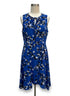 CAbi · Untamed Blue Floral Dress · Medium · BlueBlk Floral Print