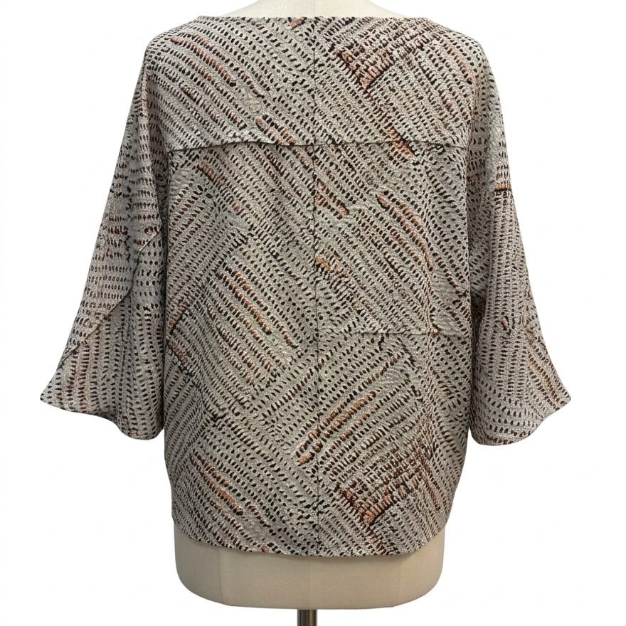 Habitat · Dolman Sleeve Top · Large · SageBlack Raven Blend