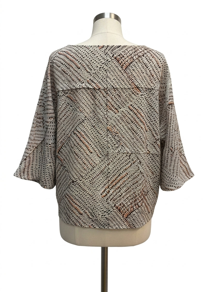 Habitat · Dolman Sleeve Top · Large · SageBlack Raven Blend