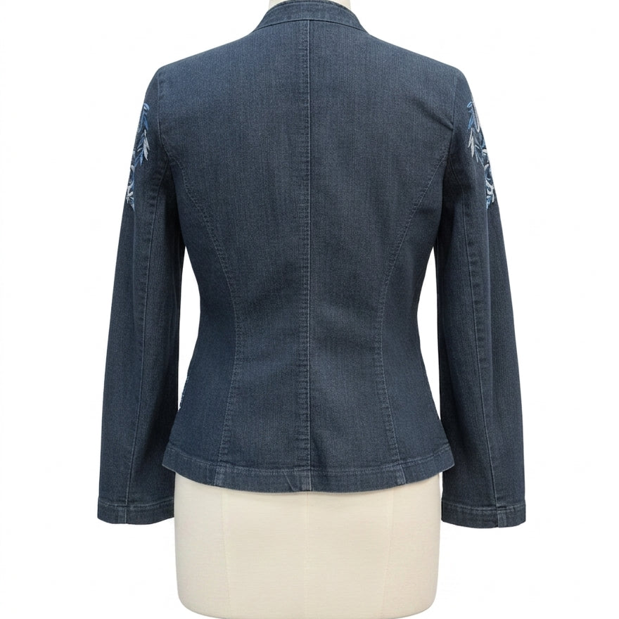 Antthony · Embroidered Jean Jacket · 8 · Denim