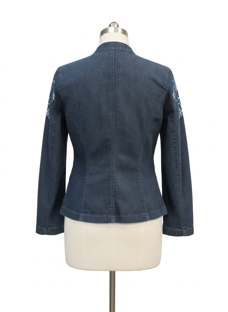 Antthony · Embroidered Jean Jacket · 8 · Denim