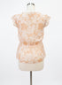 Blue Tassel · Pleated w/ Bow Detail & Camisole · Large · PeachWhite