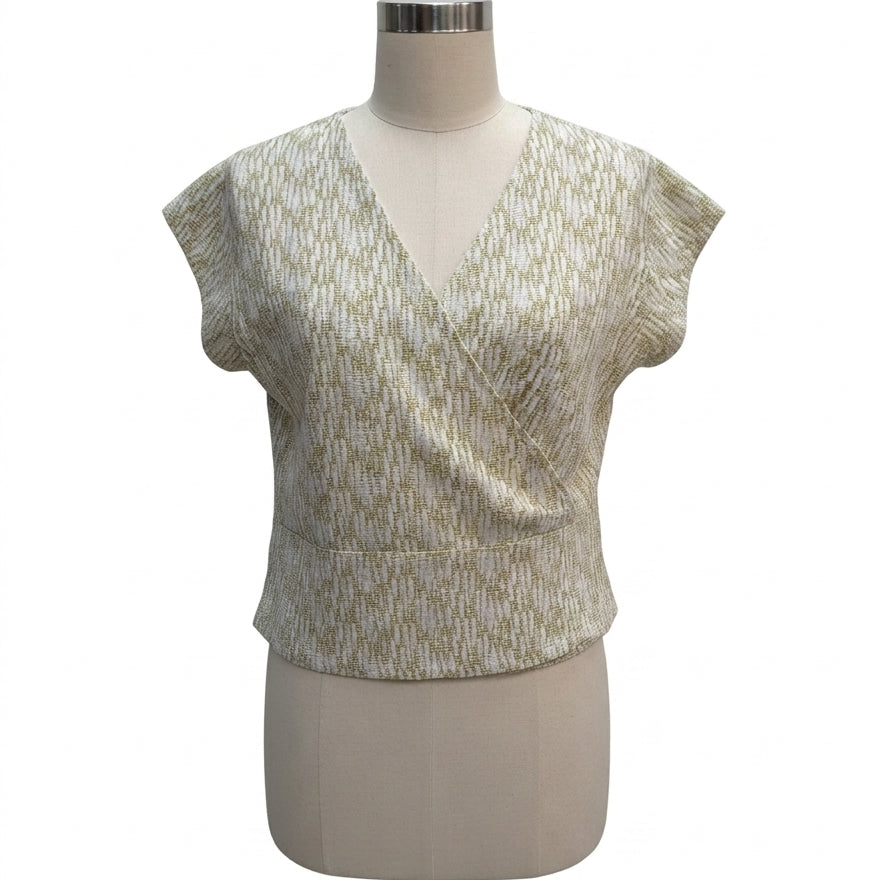 REI · ShortSleeve Top · Large · YellowWhite