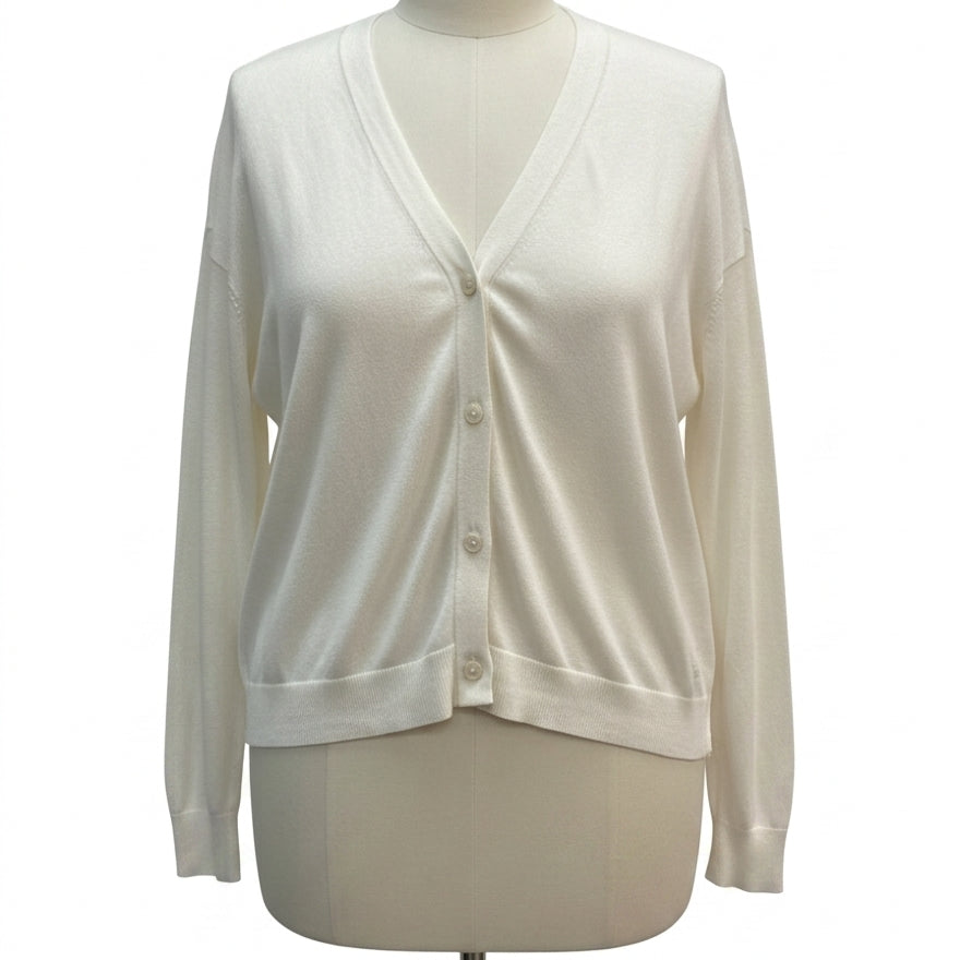 Banana Republic · Button Up Cardigan · 1X · Cream