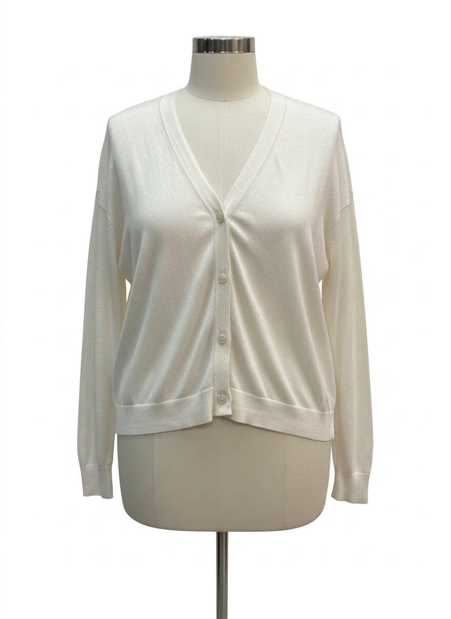 Banana Republic · Button Up Cardigan · 1X · Cream