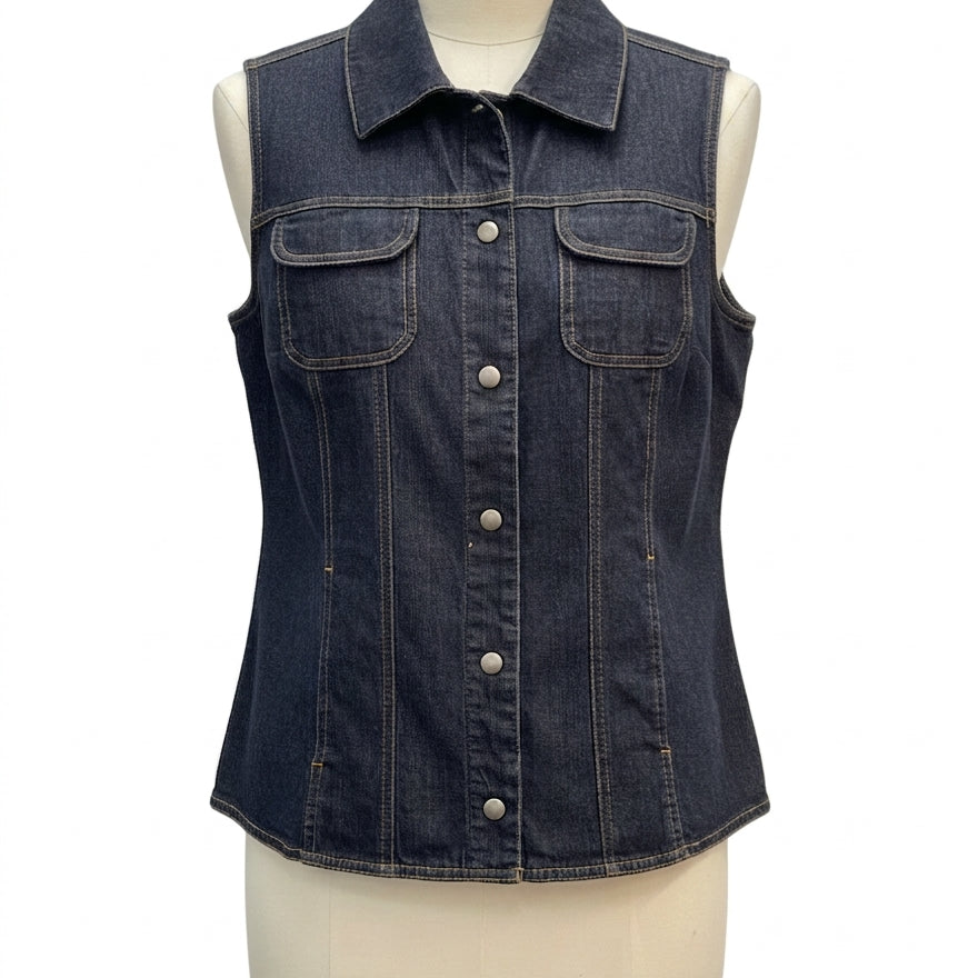 ADDITIONS by CHICO'S · Jean Vest · Medium · Denim