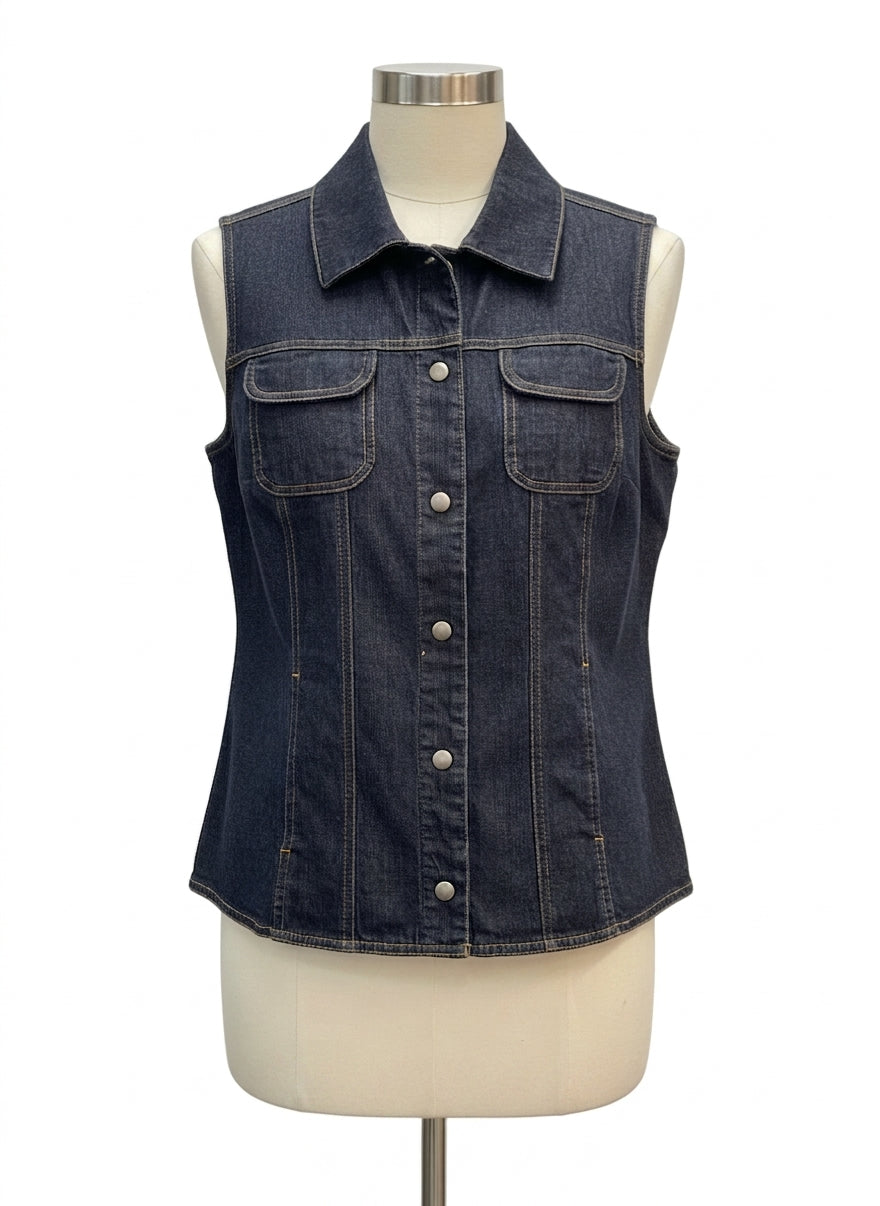 ADDITIONS by CHICO'S · Jean Vest · Medium · Denim