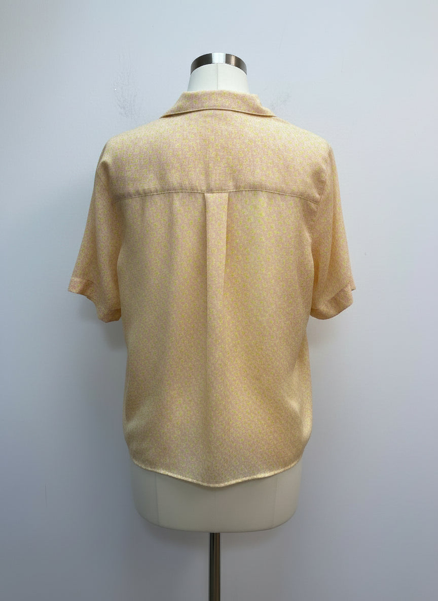 Levis · ShortSleeve Shirt Floral Print · XSmall · YellowPeach