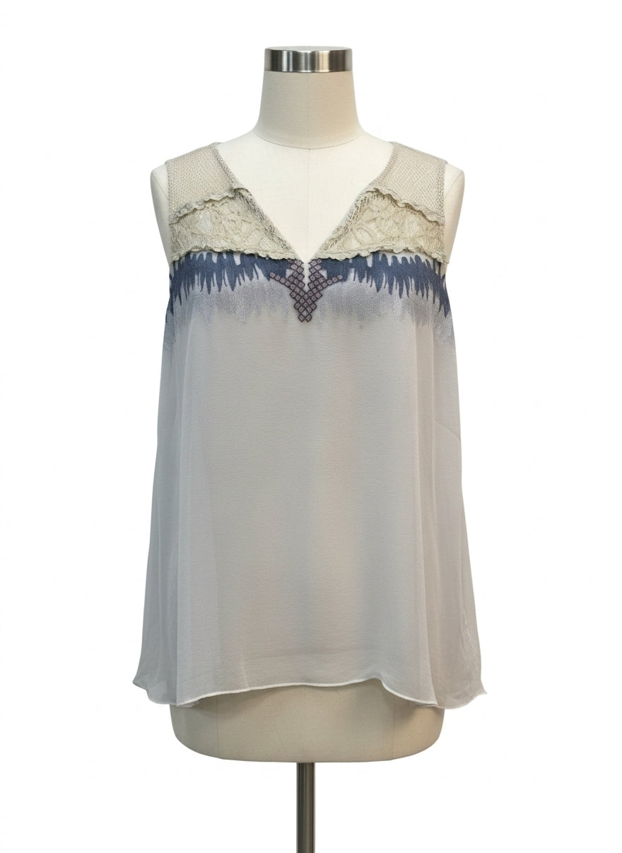 Sundance · Boho Chic Top · Large · BlueCream