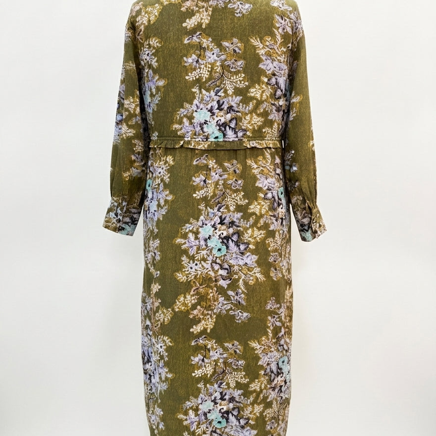Ro's Garden · Indiana Midi Dress · Small · OliveAqua