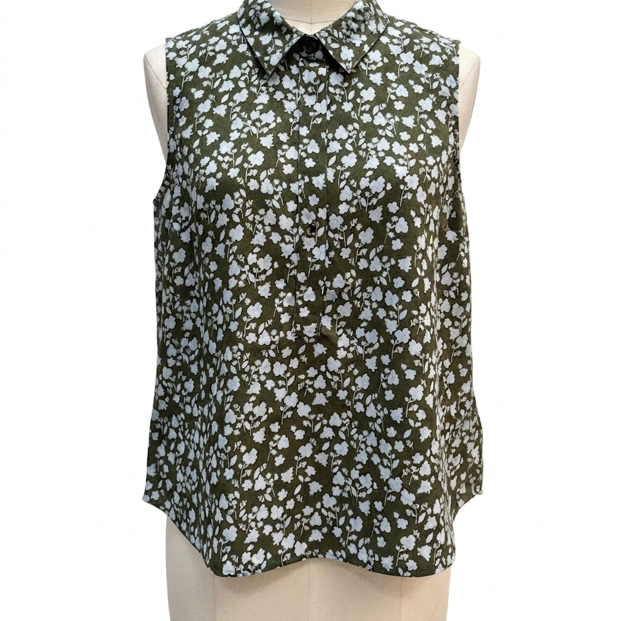 Cabi · Keepsake Blouse ForestSky Floral · Medium · ForestSky Floral