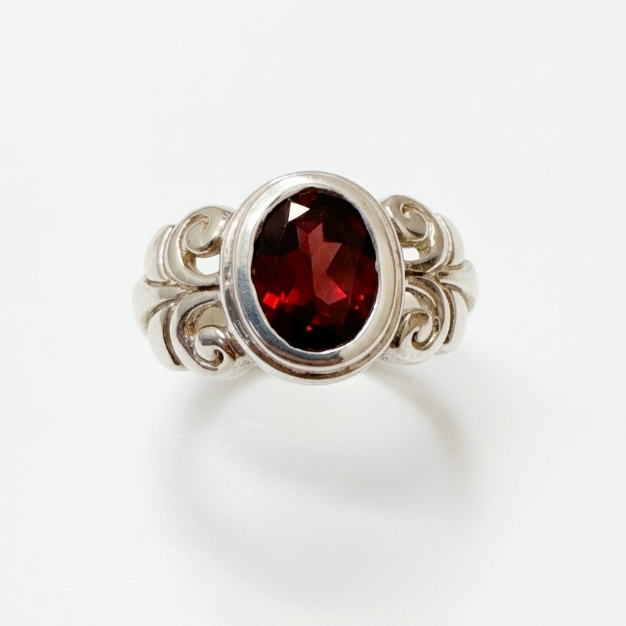 .925 Garnet Ring · Jewelry · 7 · Garnet