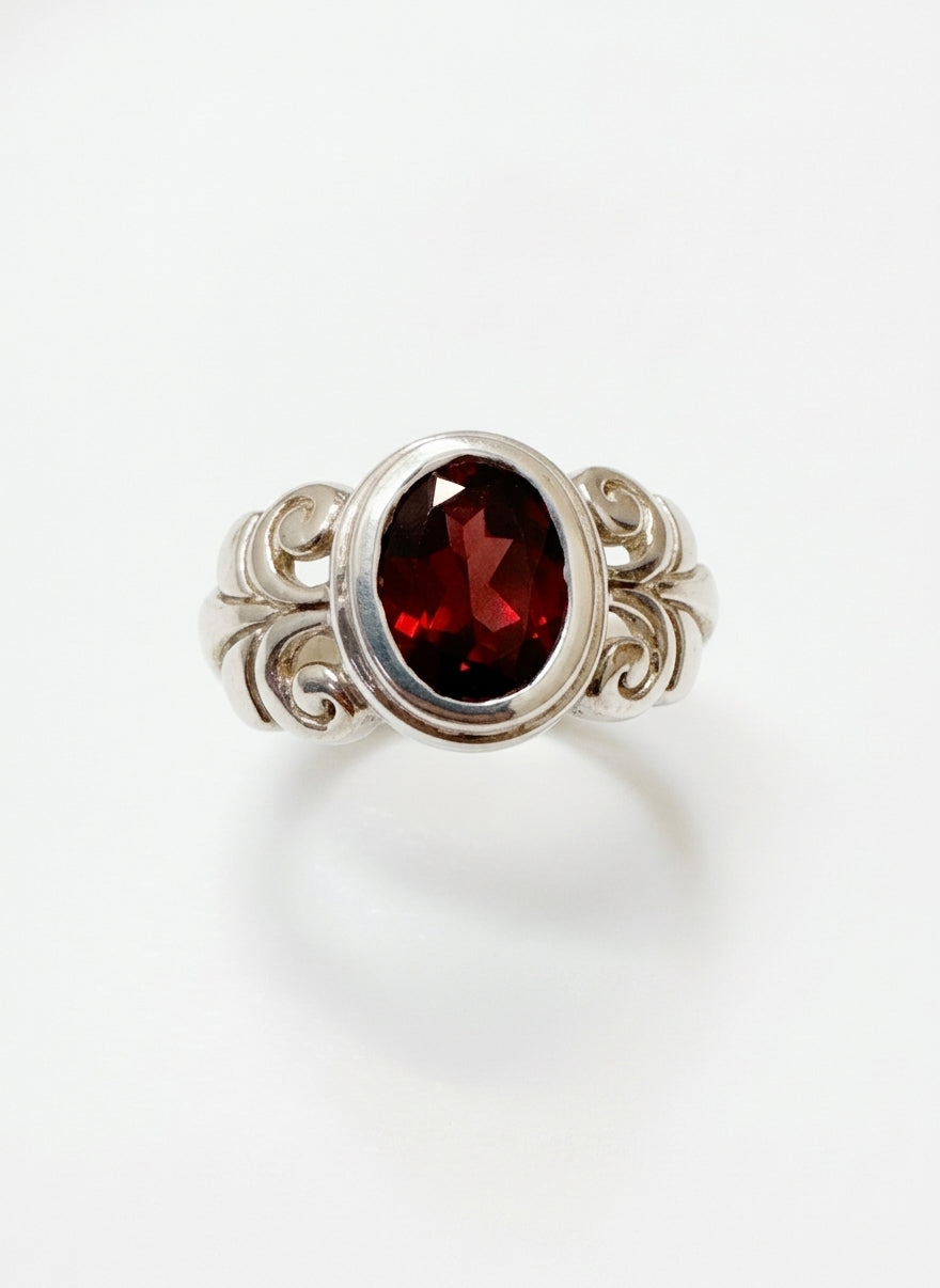 .925 Garnet Ring · Jewelry · 7 · Garnet