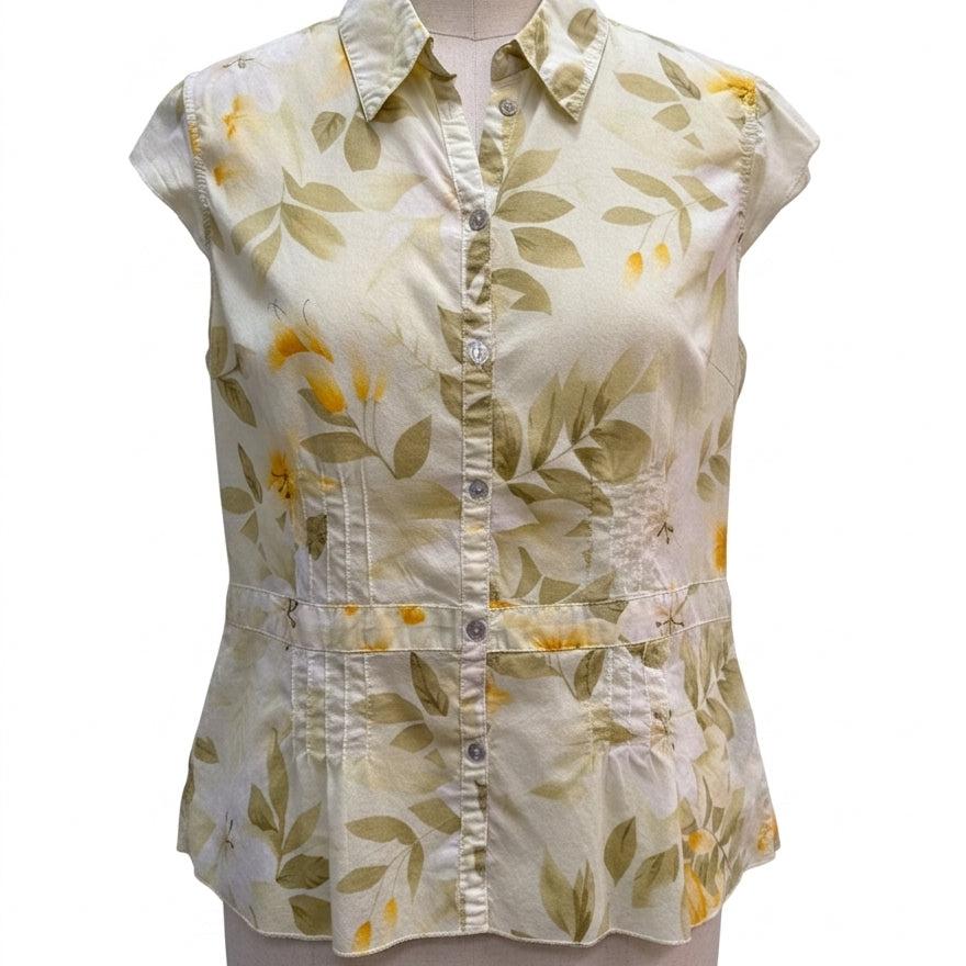 Havana Jacks Cafe · Shirt · Large · YellowFloral