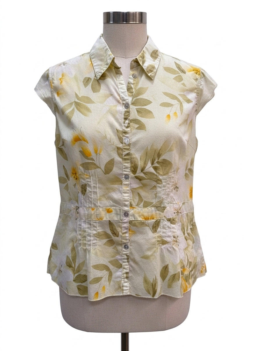 Havana Jacks Cafe · Shirt · Large · YellowFloral