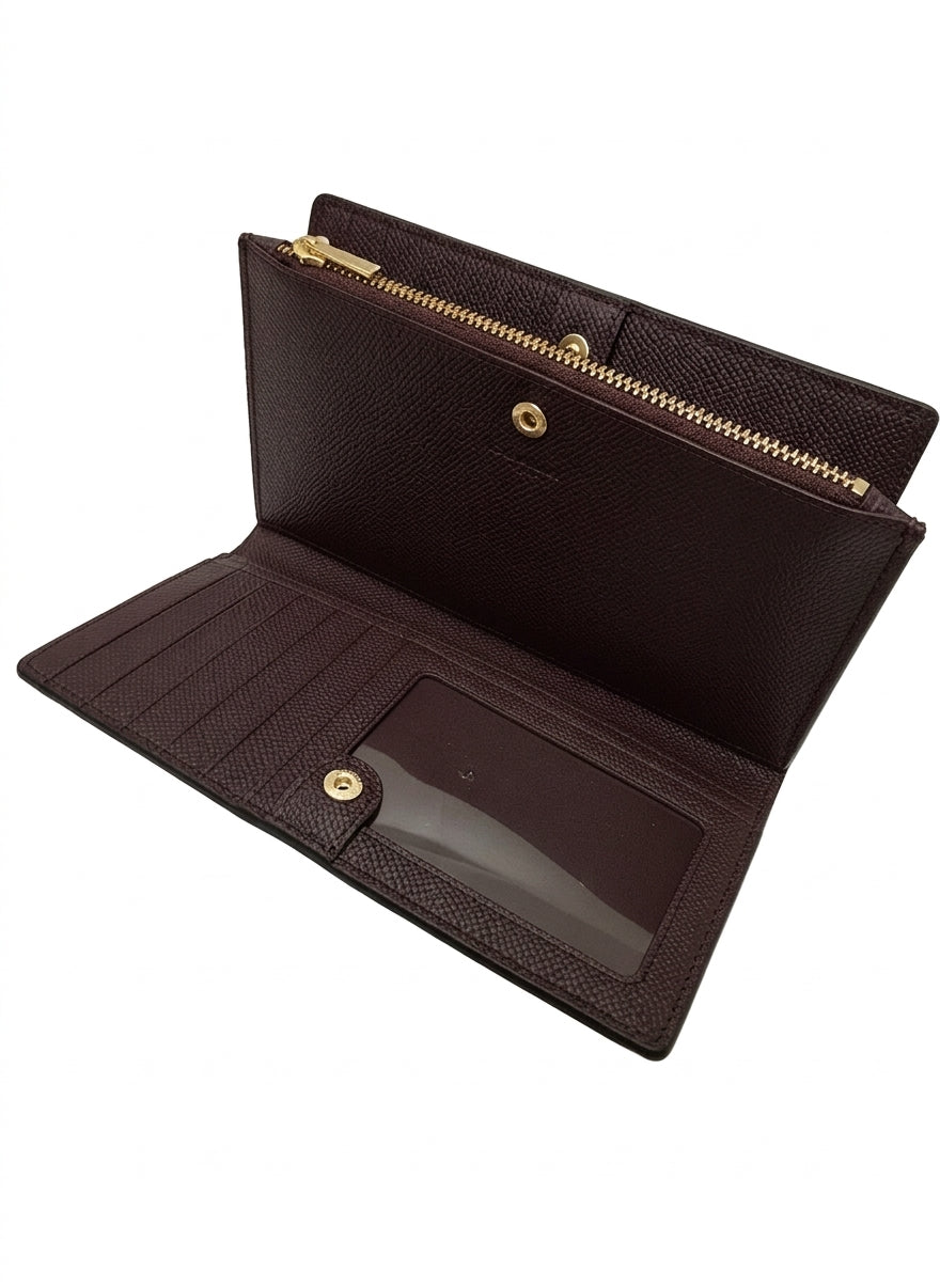 COACH · Slim Accordian Zip Wallet · BiFold Wallet · Black