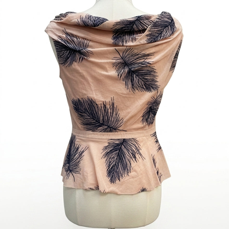Byron Lars · Blouse · 4 · BlushNavy