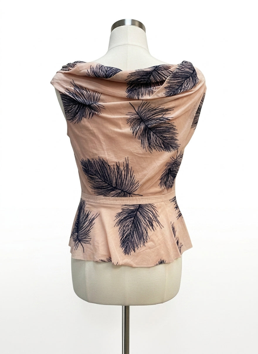 Byron Lars · Blouse · 4 · BlushNavy
