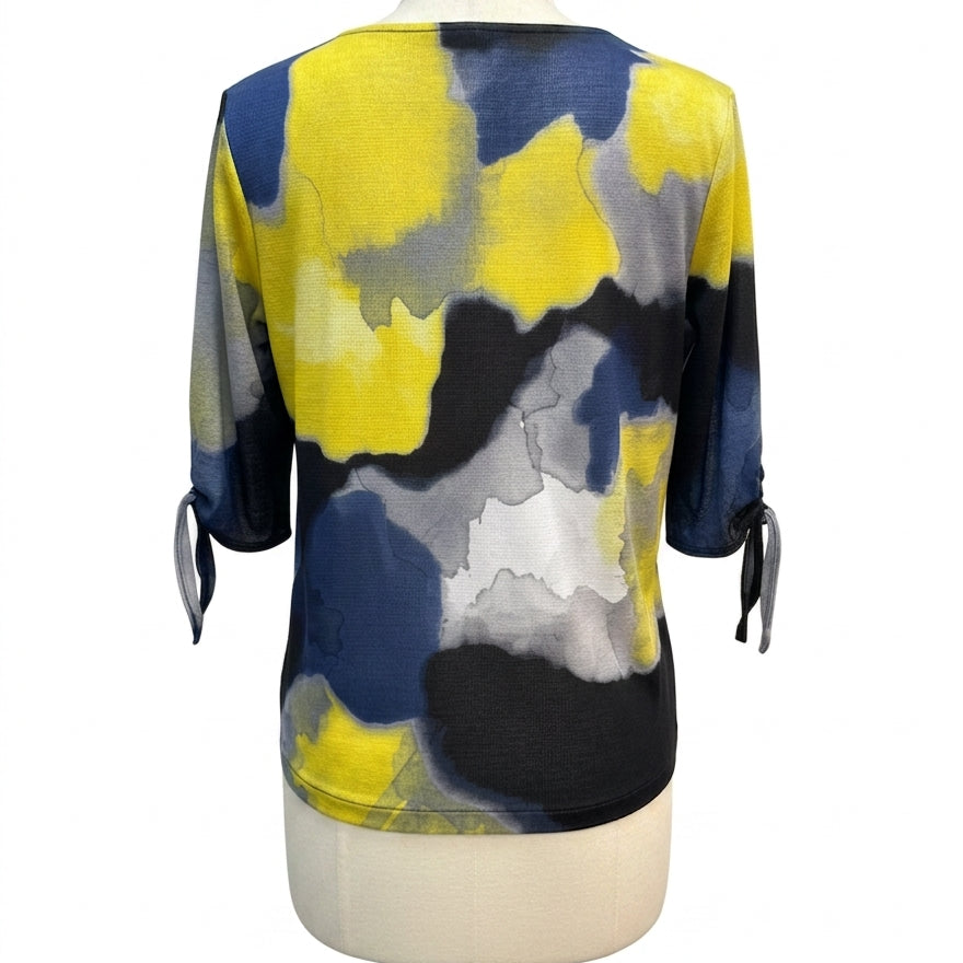 ClaraSunWoo · Tunic Top · Small · Blue, Black, Yellow, Grey