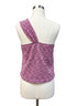 Anthropologie · Blue Tassel Single Shoulder Cropped Top · Small · PurpPink