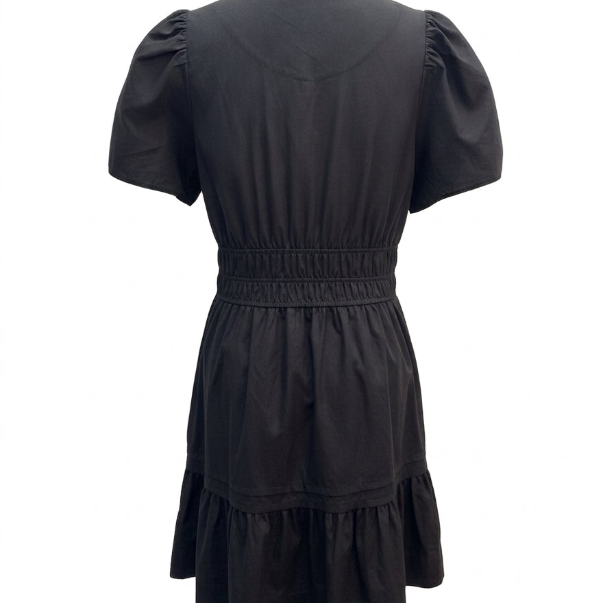 Anthropologie · ShortSleeve Dress · Medium · Black