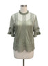 Anthropologie · Blue Tassel Celadon Lace Top · XLarge · Celadon