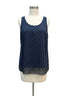 CAbi · CAbi 3783 Scalloped Top · Medium · NavyWhite