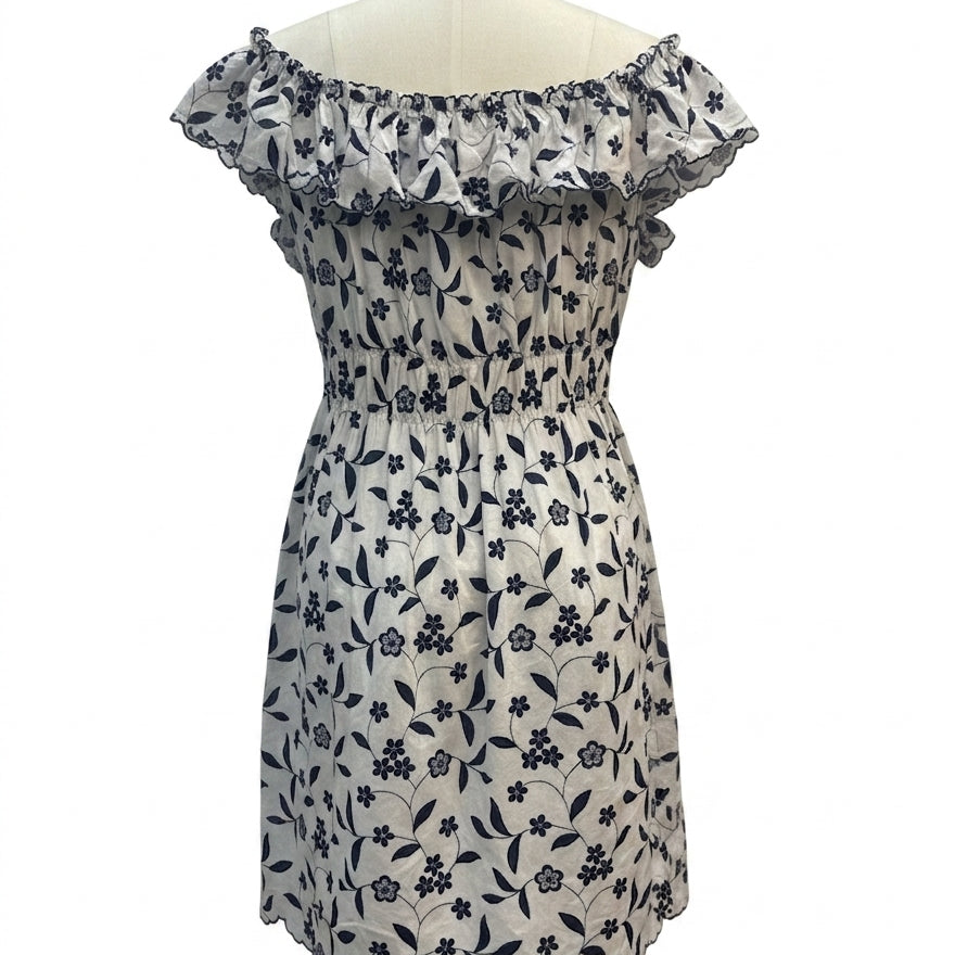 Anthropologie · Blue Tassel · Large · White/Navy