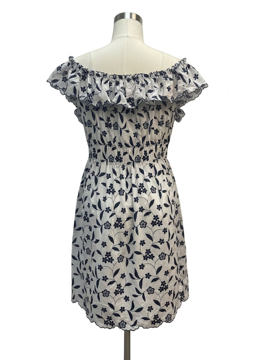 Anthropologie · Blue Tassel · Large · White/Navy