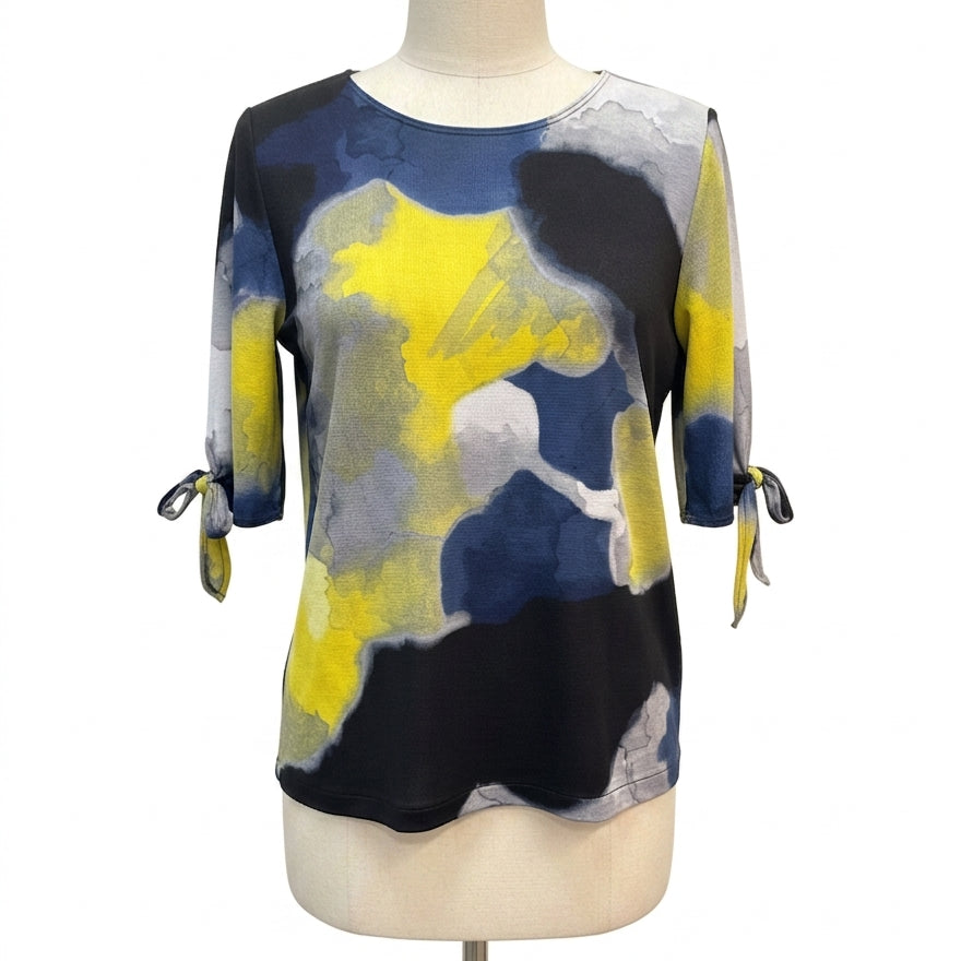 ClaraSunWoo · Tunic Top · Small · Blue, Black, Yellow, Grey