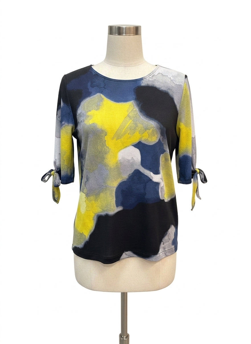 ClaraSunWoo · Tunic Top · Small · Blue, Black, Yellow, Grey
