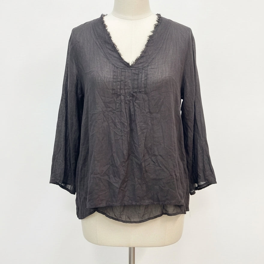 Natural Life · LongSleeve Shirt Raw hem · L/XL · Black
