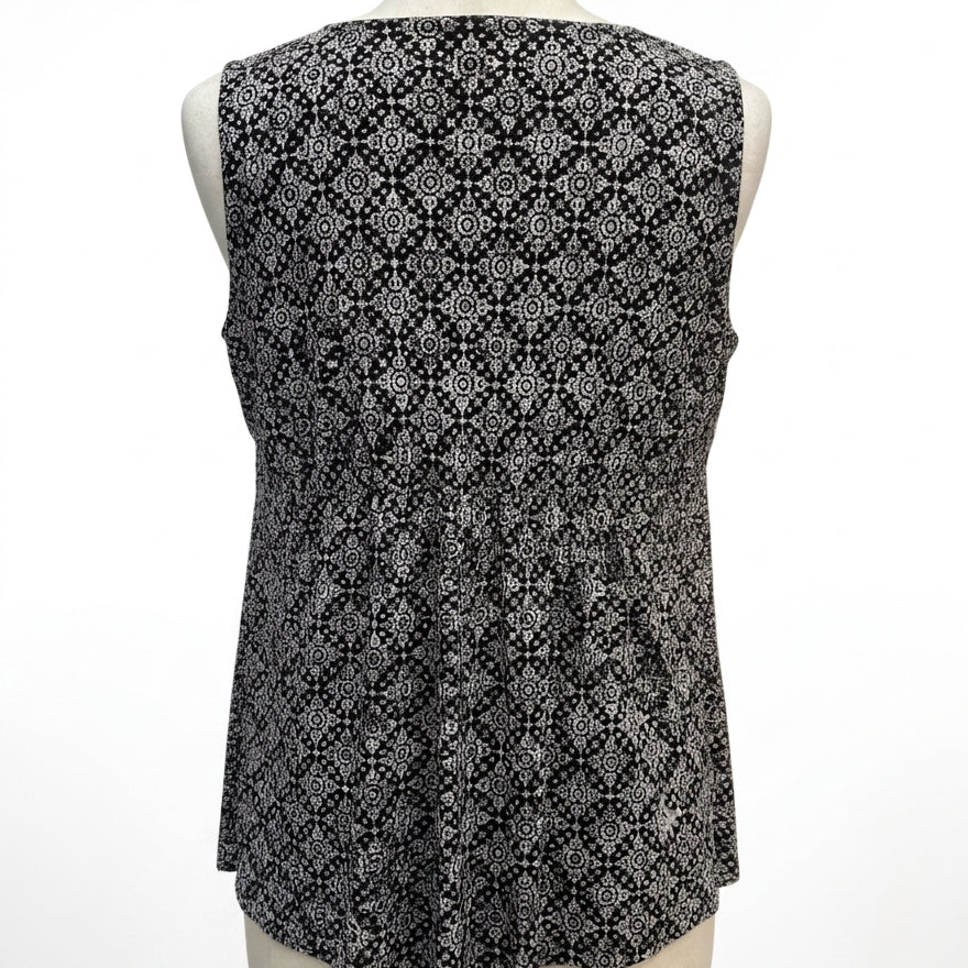 Michael Kors · peplum top · 1X · Black, Cream