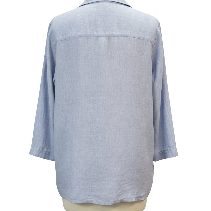 Sigrid Olsen · Blouse · 2X · Light Blue