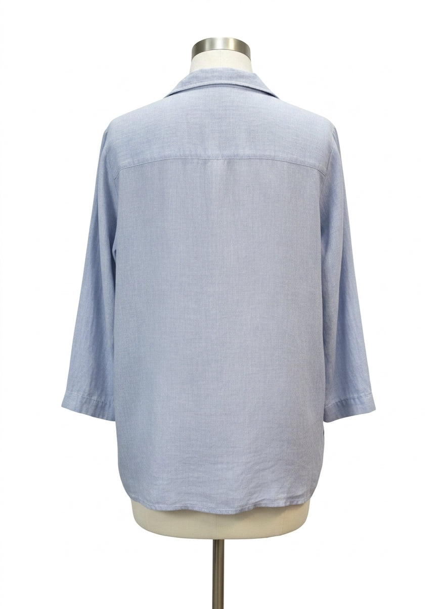 Sigrid Olsen · Blouse · 2X · Light Blue