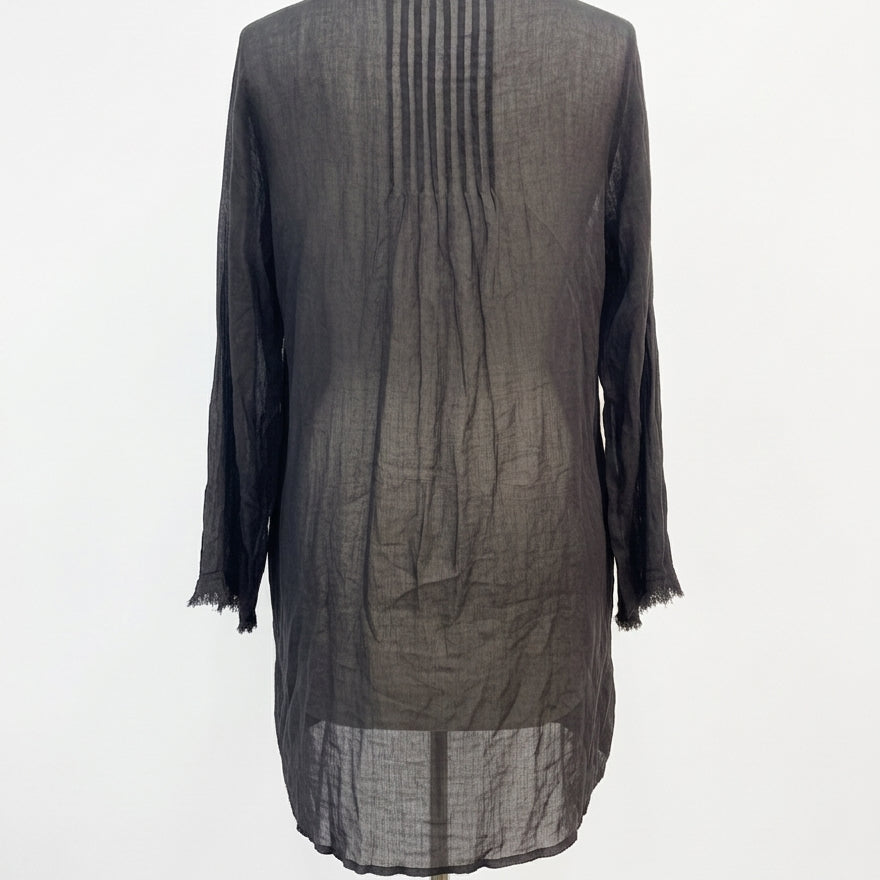 Natural Life · LongSleeve Shirt Raw hem · L/XL · Black