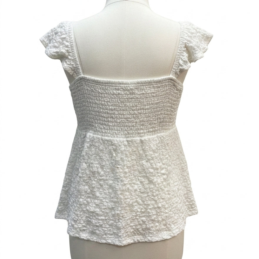 LuckyBrand · Sleeveless Top · Large · Cream