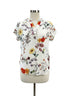 Amour Vert · Cap Sleeve Top · Small · White Floral