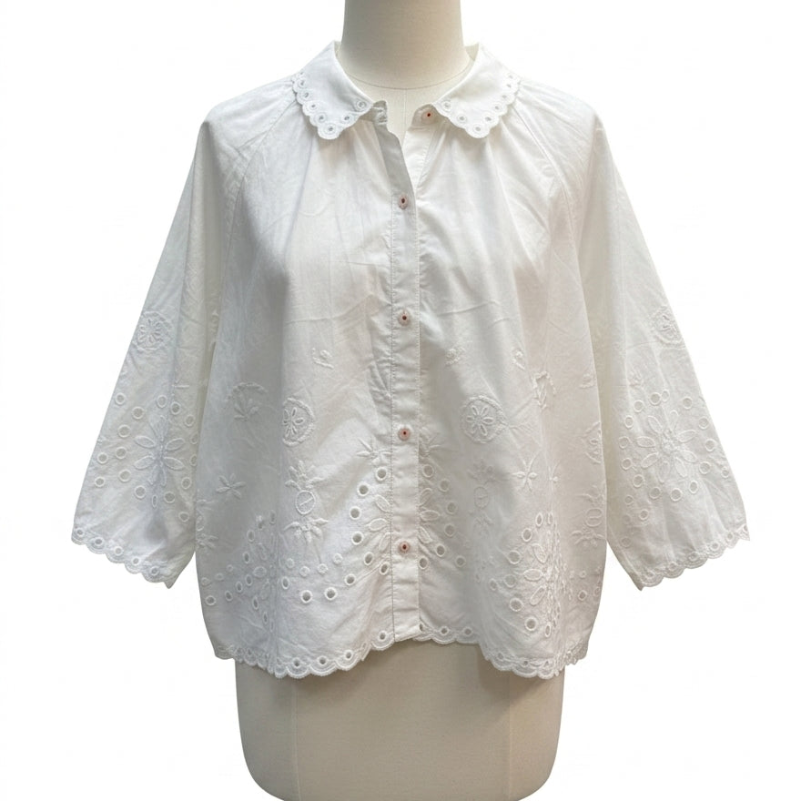 Scotch+Soda · Blouse · Large · White Eyelet