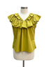 Anthropologie · Blue Tassel Ruffle Straps · Small · Chartreuse