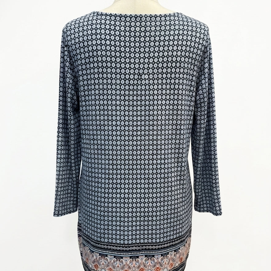 J. Jill · Medallion print · Medium · AquaBlack